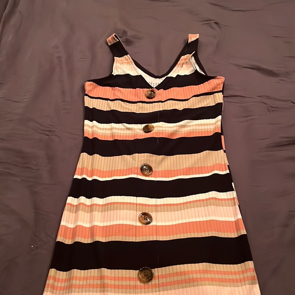 Striped bodycon dress